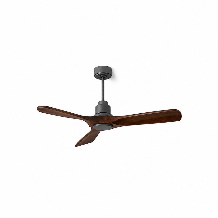 ventilateur de plafond en bois